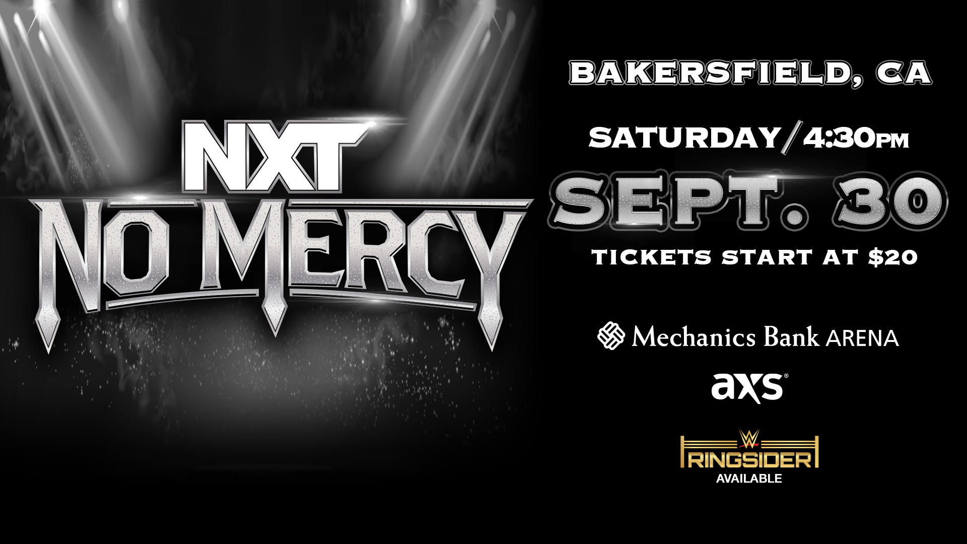 WWE NXT No Mercy Set For September 30th